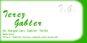 terez gabler business card